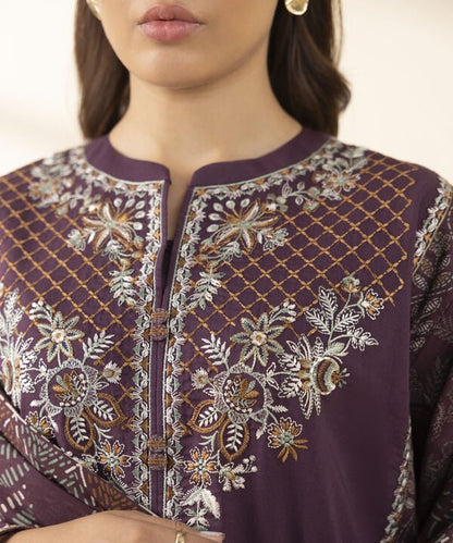 3 Piece - Embroidered Lawn Suit (Unstitched)