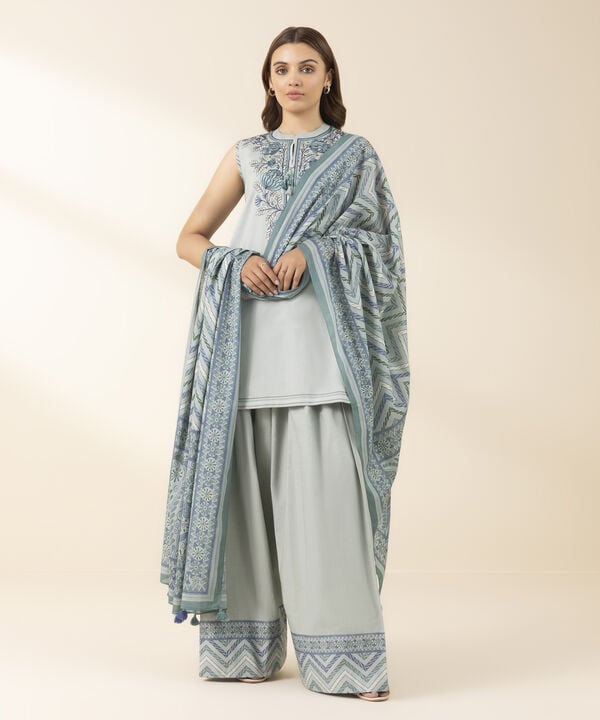 3 Piece - Embroidered Lawn Suit (Unstitched)