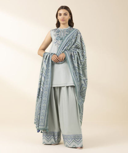 3 Piece - Embroidered Lawn Suit (Unstitched)
