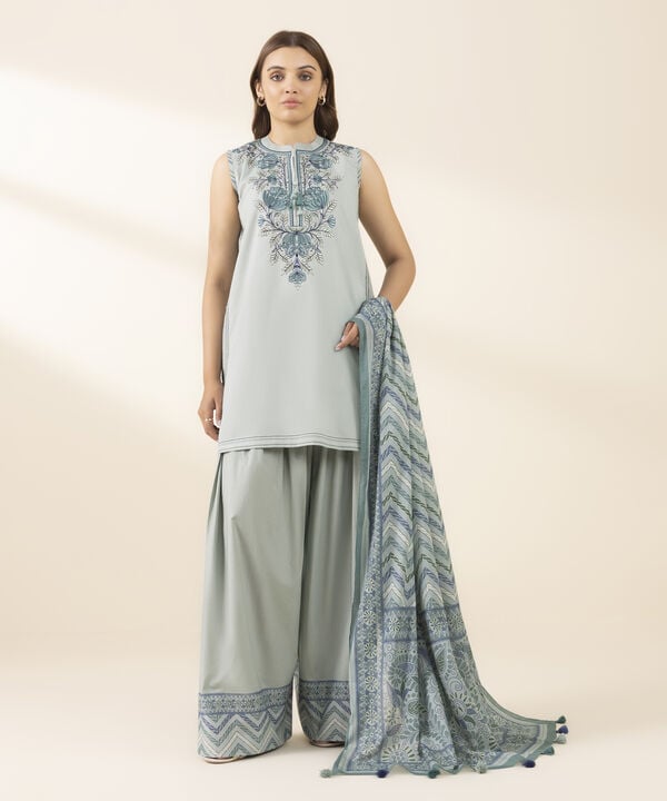 3 Piece - Embroidered Lawn Suit (Unstitched)
