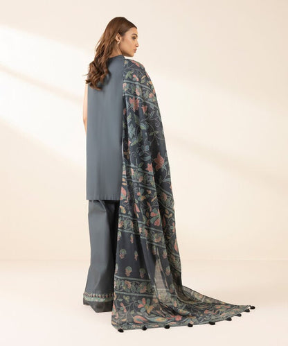 3 Piece - Embroidered Lawn Suit (Unstitched)