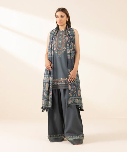 3 Piece - Embroidered Lawn Suit (Unstitched)