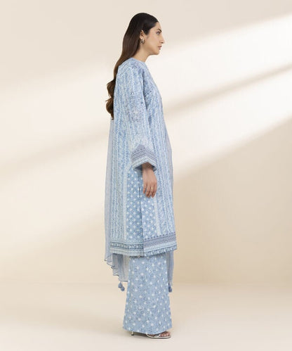 3 Piece - Embroidered Lawn Suit (Unstitched)