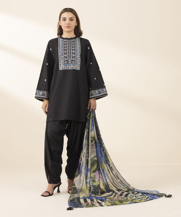 3 Piece - Embroidered Lawn Suit (Unstitched)