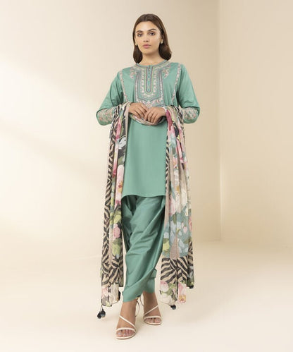 3 Piece - Embroidered Lawn Suit (Unstitched)