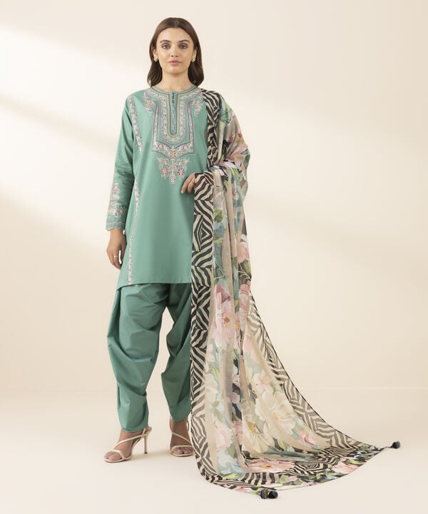 3 Piece - Embroidered Lawn Suit (Unstitched)