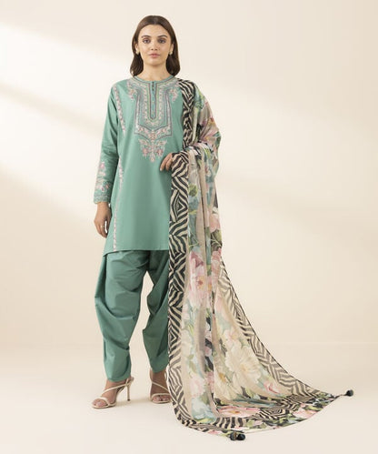 3 Piece - Embroidered Lawn Suit (Unstitched)