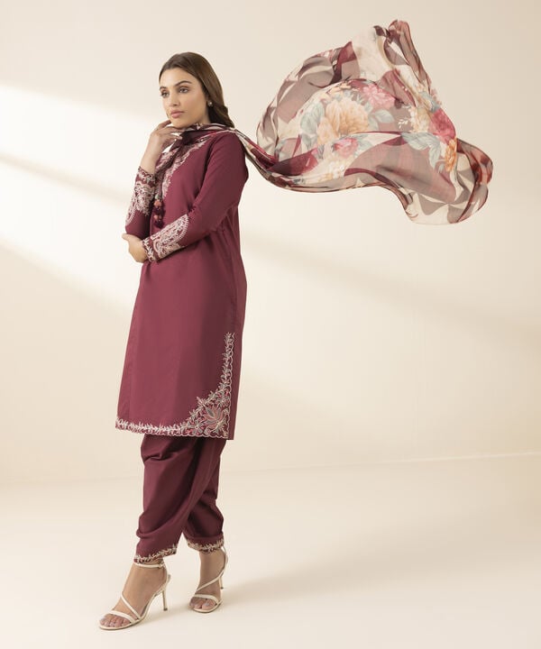 3 Piece - Embroidered Lawn Suit (Unstitched)