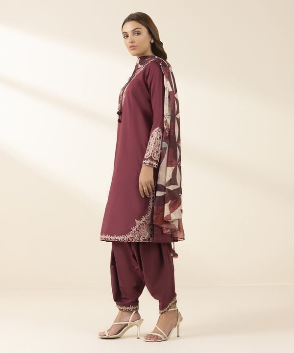 3 Piece - Embroidered Lawn Suit (Unstitched)