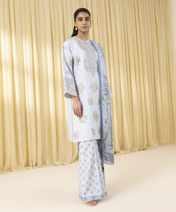 3 Piece - Embroidered Lawn Suit (Unstitched)