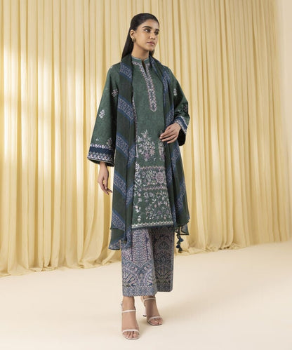 3 Piece - Embroidered Lawn Suit (Unstitched)