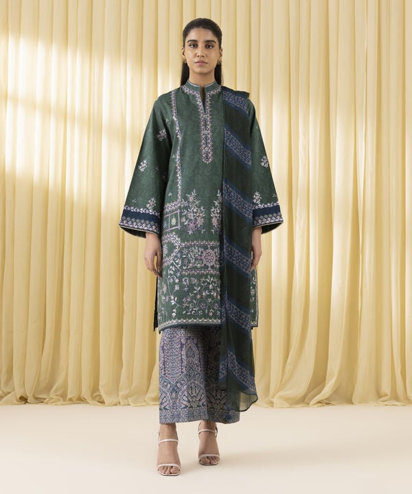 3 Piece - Embroidered Lawn Suit (Unstitched)