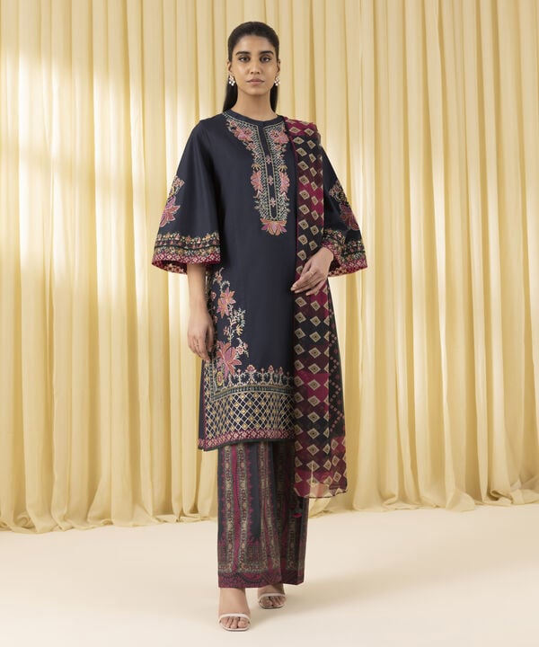 3 Piece - Embroidered Lawn Suit (Unstitched)