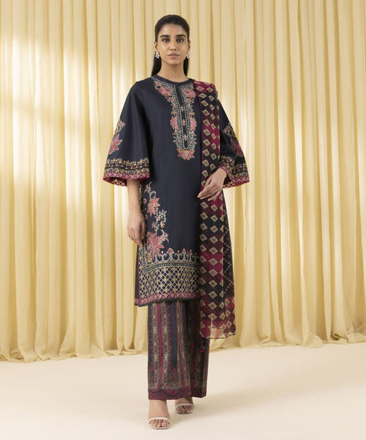 3 Piece - Embroidered Lawn Suit (Unstitched)