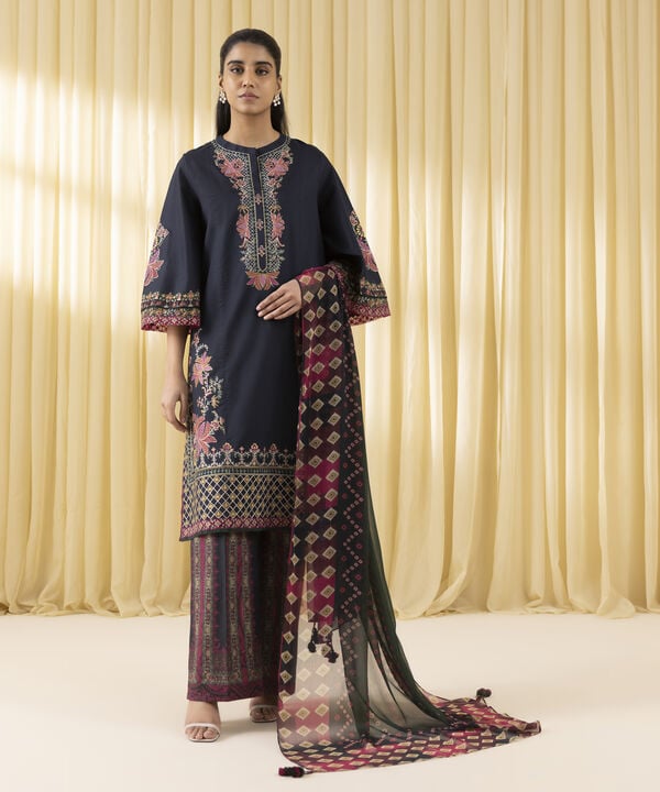 3 Piece - Embroidered Lawn Suit (Unstitched)