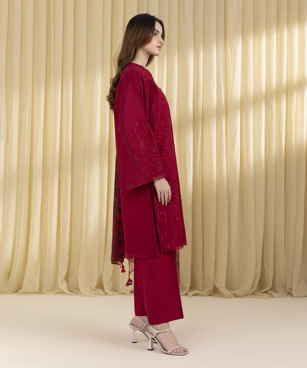 3 Piece - Embroidered Lawn Suit (Unstitched)