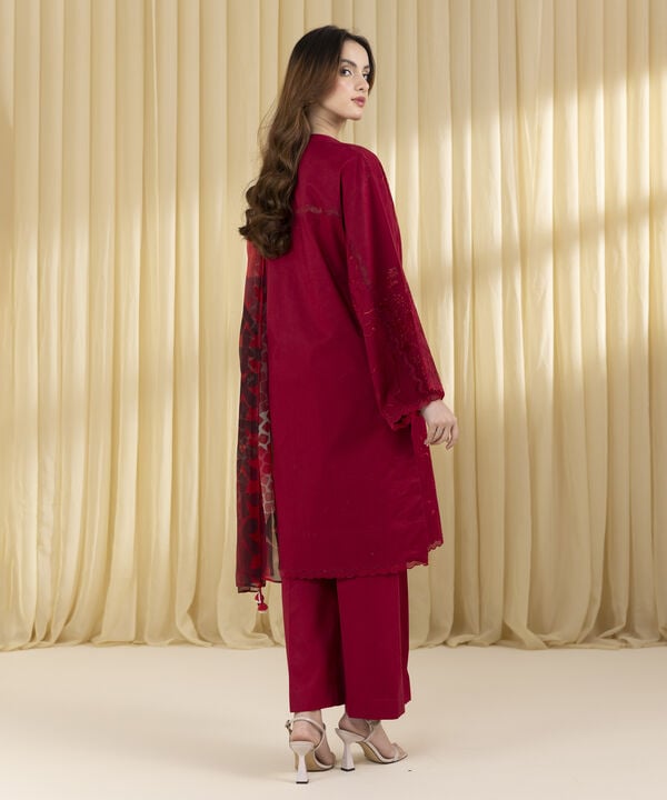 3 Piece - Embroidered Lawn Suit (Unstitched)