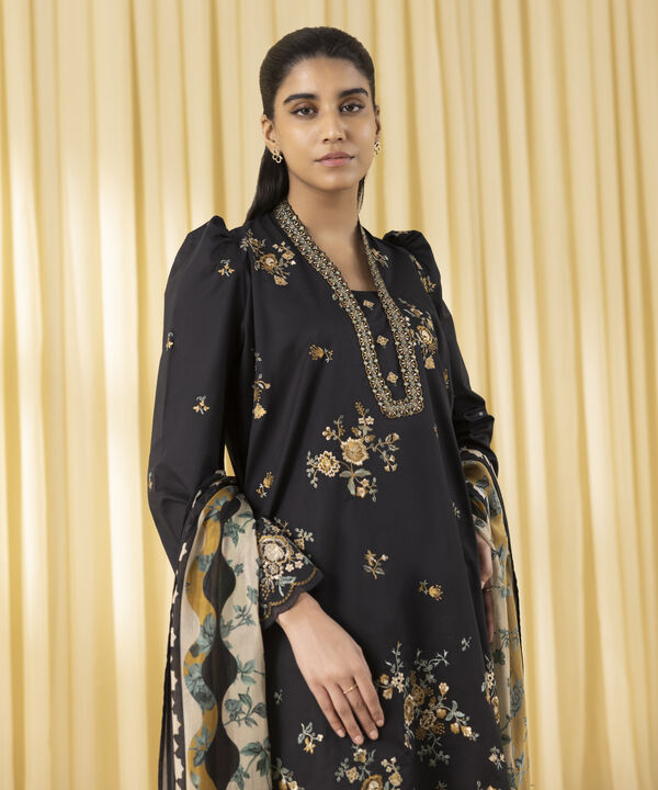 3 Piece - Embroidered Lawn Suit (Unstitched)