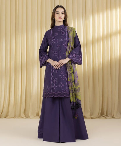 3 Piece - Embroidered Lawn Suit (Unstitched)