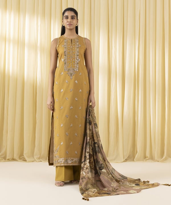 3 Piece - Embroidered Lawn Suit (Unstitched)