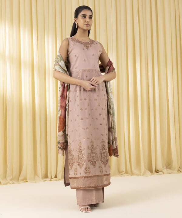 3 Piece - Embroidered Lawn Suit (Unstitched)