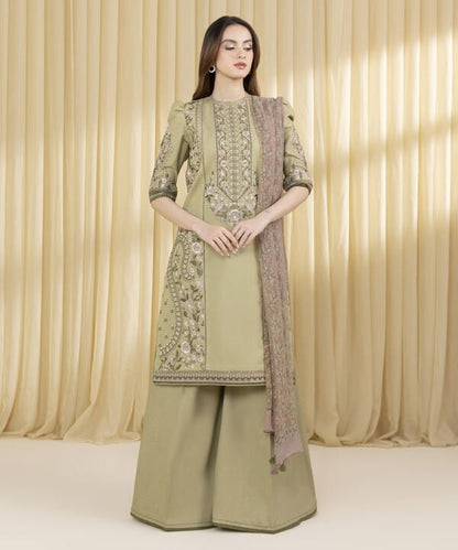 3 Piece - Embroidered Lawn Suit (Unstitched)