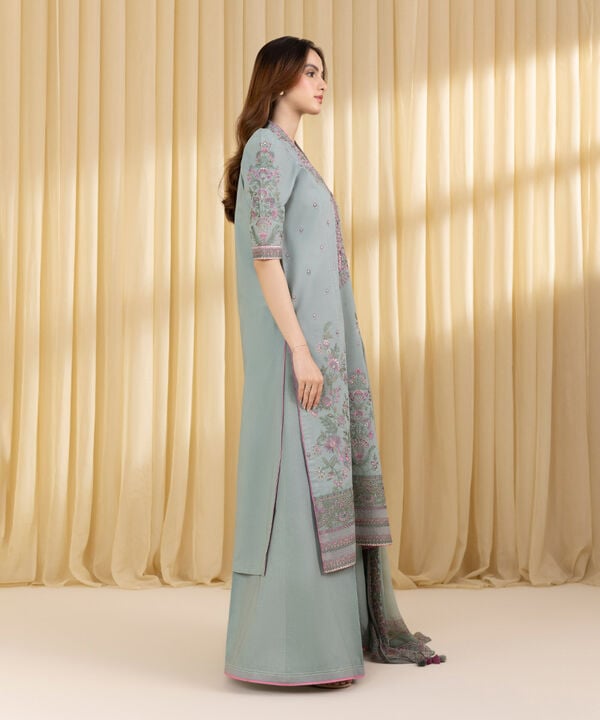 3 Piece - Embroidered Lawn Suit (Unstitched)