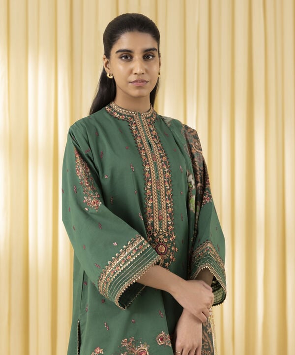 3 Piece - Embroidered Lawn Suit (Unstitched)