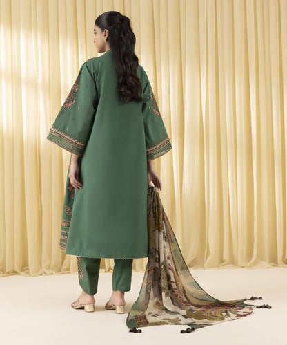 3 Piece - Embroidered Lawn Suit (Unstitched)