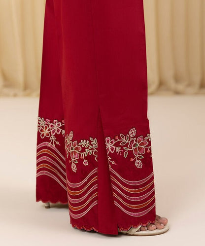 3 Piece - Embroidered Cotton Jacquard Suit (Unstitched)