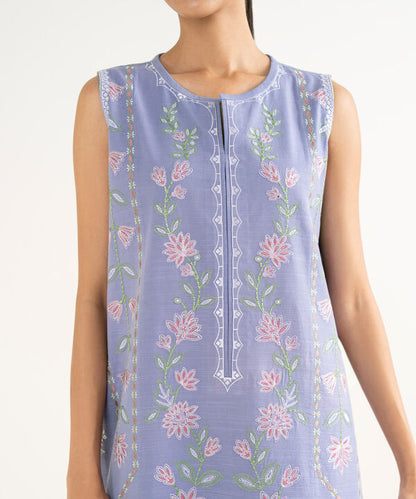 3 Piece - Embroidered Khaddar Suit