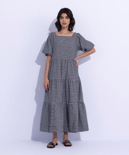 Gingham Tier Dress (Stitched)