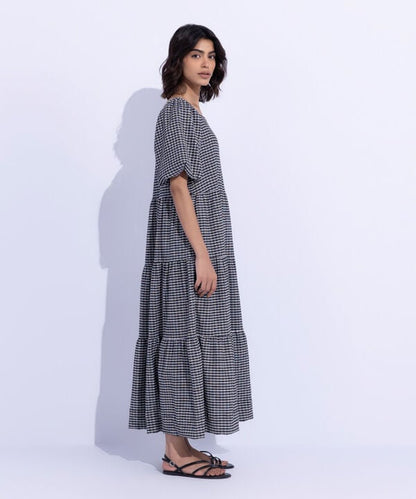 Gingham Tier Dress (Stitched)