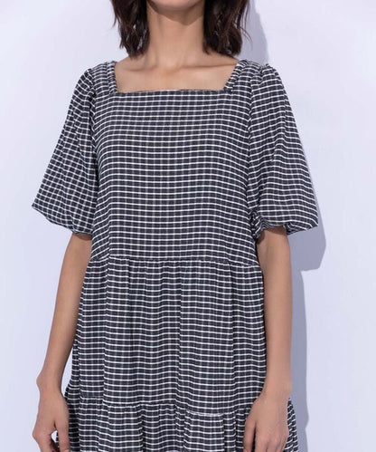 Gingham Tier Dress (Stitched)