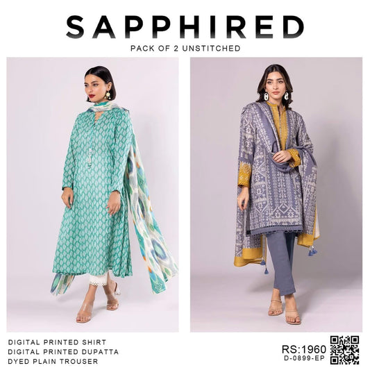 Pack of 2 Unstitched Code D-0899-EP