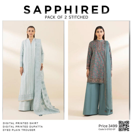 Pack of 2 stitched Code S-0702-EP