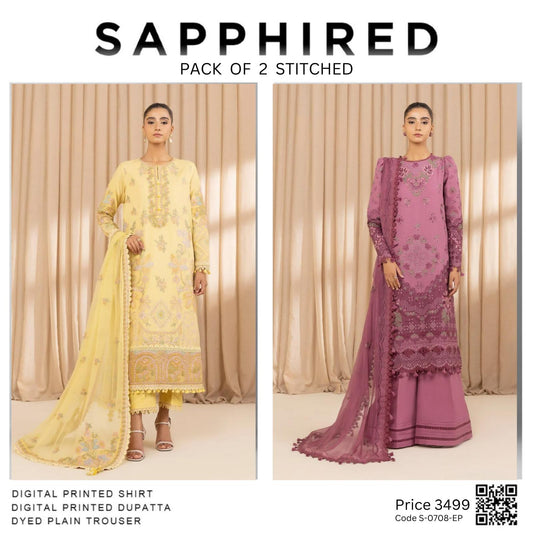 Pack of 2 stitched Code S-0708-EP