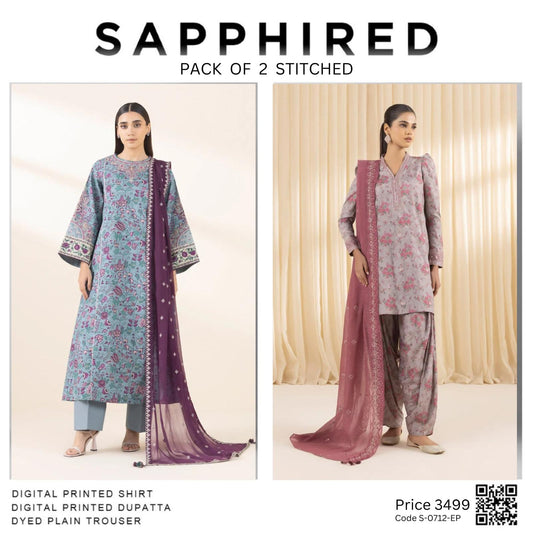 Pack of 2 stitched Code S-0712-EP