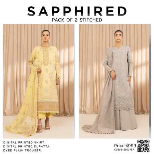 Pack of 2 stitched Code S-E101-SP