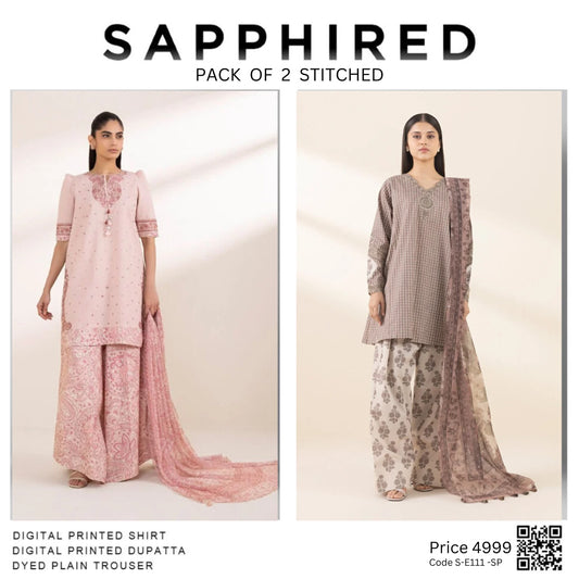 Pack of 2 stitched Code S-E111-SP