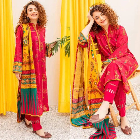 BT-01 Dhanak Embroidered 3pc Wt