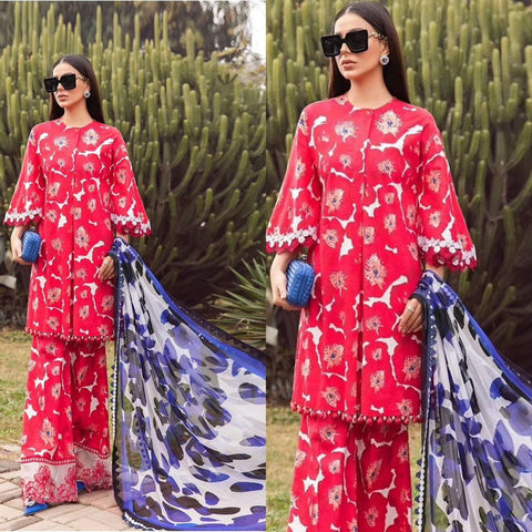 M-Print 24 Lawn Digital Printed 3pc