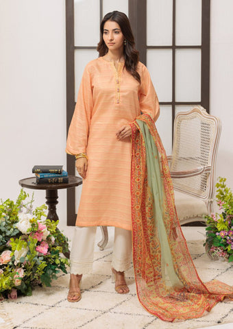 Orange-Cotton-2 Piece (W25SL2048)