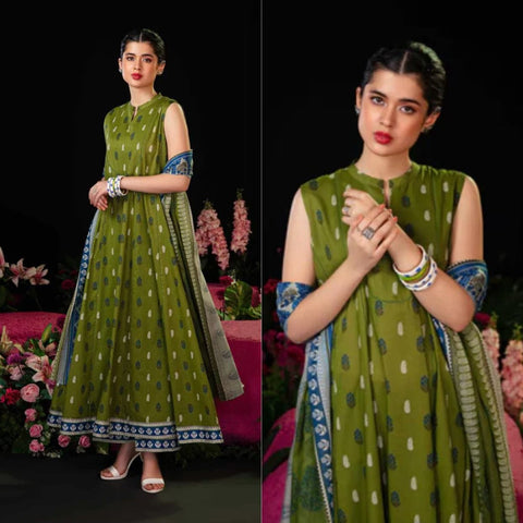 Sapphire NL-685 Dhanak Embroidered 3pc Wt