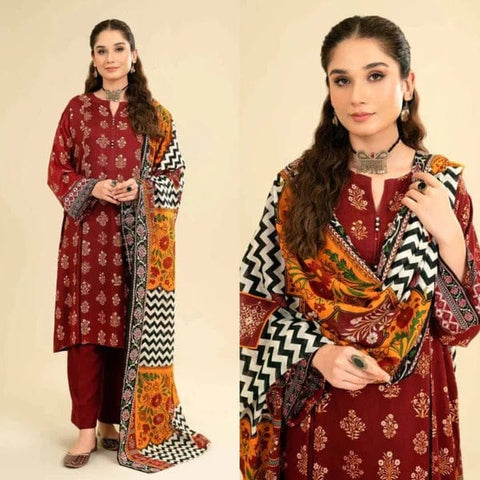 Sapphire SPW-881 Dhanak Embroidered 3pc Wt