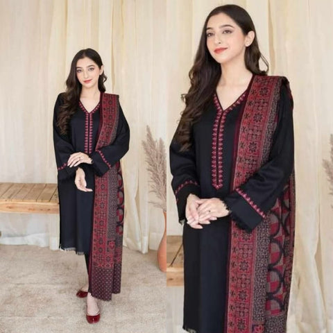 Sapphire SPW-883 Embroidered Dhanak 3pc Wt