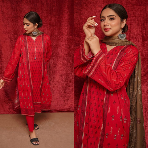 Urge UR-601 Khaddar Printed 3pc Wt